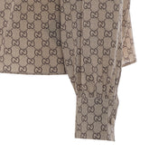 CREPE DE CHINE SILK SHIRT WITH GG PRINT