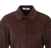 SUEDE EFFECT SHIRT