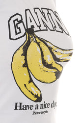 LOGO BANANA GRAPHIC RIBBED TANK TOP