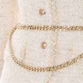 BOUCLE' TAILORED CHAIN MIDI DRESS