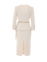 BOUCLE' TAILORED CHAIN MIDI DRESS