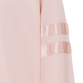 FELPA CON LOGO E DETTAGLIO IN SATIN