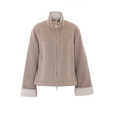 FAUX SHEARLING BOXY JACKET
