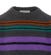 MAGLIA A RIGHE IN LANA E CASHMERE