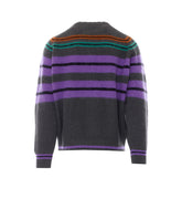 MAGLIA A RIGHE IN LANA E CASHMERE