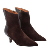 BIMATERIAL SUEDE BOOTIES