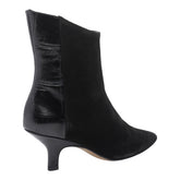 BIMATERIAL SUEDE BOOTIES