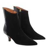 BIMATERIAL SUEDE BOOTIES