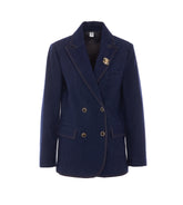 DENIM DOUBLE BREASTED BUTTON JACKET
