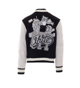 CAT OFF WOOL REGULAR VARSITY JACKET