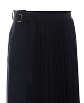 DOUBLE-FACED HERRINGBONE X SUITING SKIRT