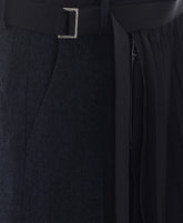 DOUBLE-FACED HERRINGBONE X SUITING SKIRT