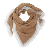WOOL LACE TRIANGULAR SCARF