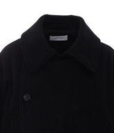 SHORT WRAP COAT IN FELTED WOOL