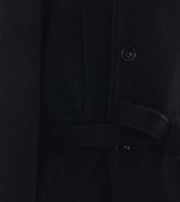 SHORT WRAP COAT IN FELTED WOOL