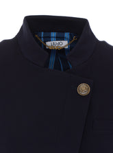 BLAZER CON MANICHE IN MAGLIA