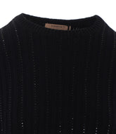 MAGLIA IN MISTO LANA CON STRASS