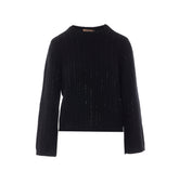 MAGLIA IN MISTO LANA CON STRASS