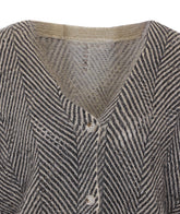 PRINTED MOHAIR BLEND CARDIGAN JERSEY
