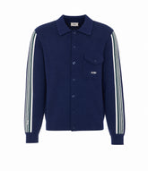 GIACCA CAMICIA LAVORATA IN MAGLIA CON LOGO