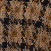 JACQUARD-CHECK KNITTED CAPE