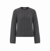 WOOL BLEND KNIT WITH RHINESTONES