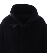 SHORT DUFFLE COAT IN DOUBLE WOOL