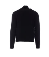 GIACCA IN LANA CON LAVORAZIONE PUNTO WAFFLE E NYLON