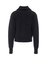 ZIPPED CARDIGAN IN VIRGIN WOOL