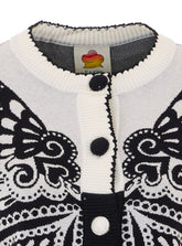 CARDIGAN IN MAGLIA ARABESQUE BUTTERFLY