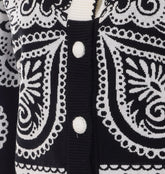 CARDIGAN IN MAGLIA ARABESQUE BUTTERFLY
