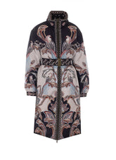 TAPESTRY DREAM REVERSIBLE PUFFER CARDIGAN