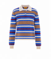 GRIZZLY CROPPED RUGBY POLO SWEATER