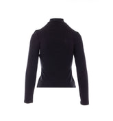 TOP A MANICA LUNGA CON FIORE
