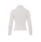 TOP A MANICA LUNGA CON FIORE
