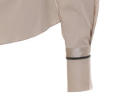 CAMICIA IN POPELINE CON POLSINI IN SETA