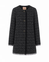 BOUCLE' COAT IN PLUMETIS TULLE