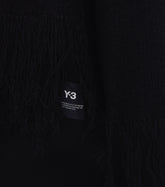 Y-3 3-STRIPES FRINGY KNITTED SWEATER
