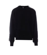 Y-3 3-STRIPES FRINGY KNITTED SWEATER