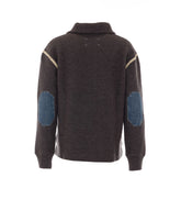 MAGLIA CON TOPPE SUI GOMITI