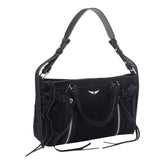 SMALL SUEDE MADISON HANDBAG
