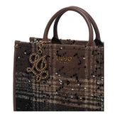 MEDIUM CHECK SEQUINES TOTE BAG