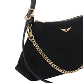 NANO JIM SUEDE CROSSBODY BAG