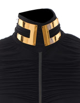 BODY IN JERSEY STRETCH CON COLLO GIOIELLO