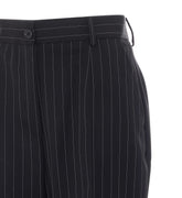 PINSTRIPED WOOL PANTS