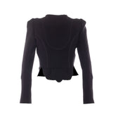 DOUBLE CRACKED AND SATIN JACKET