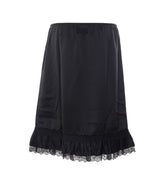 GONNA MIDI IN FRILL SATIN