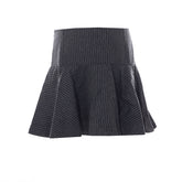 PINSTRIPE FLANNEL MINI SKIRT