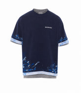 T-SHIRT CON LOGO A STRATI