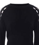 DRESS WITH EMBROIDERED CUT-OUTS